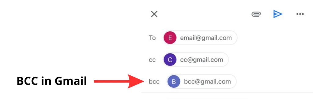 bcc in Gmail